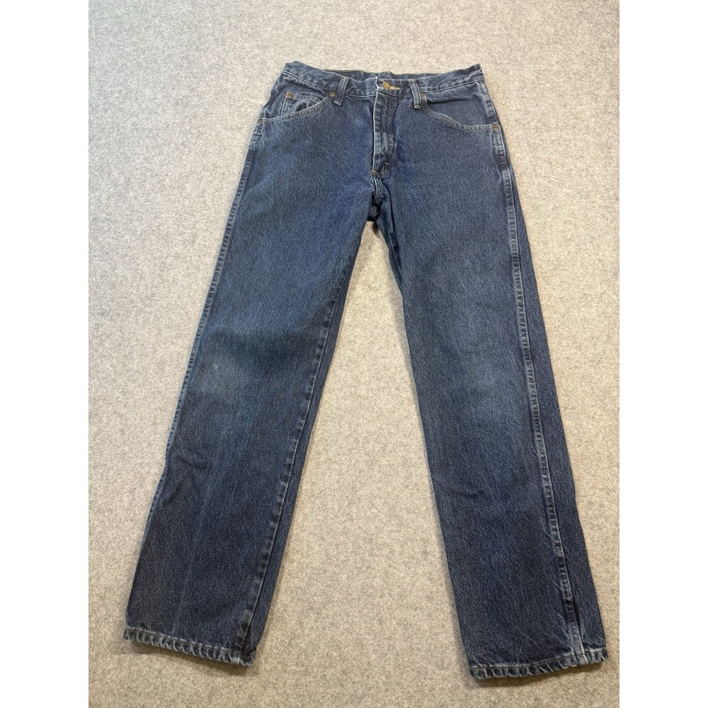 Wrangler Jeans Mens 31x32 Regular Fit Straight Leg Blue Denim 965T1MR 100% Cott